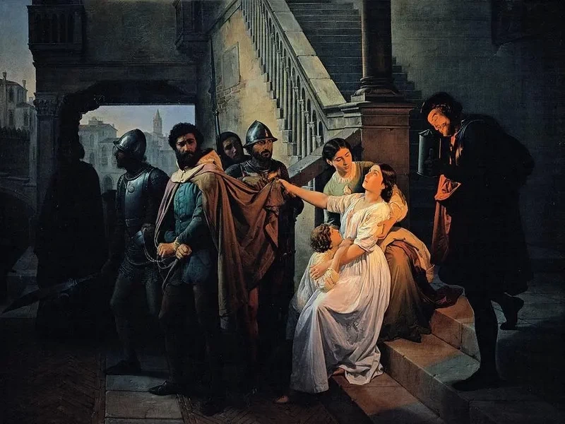 1819-Pompeo Marino Molmenti - L'arresto di Filippo Calendario